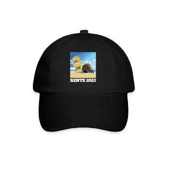Pension 2023 Beach Pixel Coconut Cocktail - Baseball Cap - black/black - Front