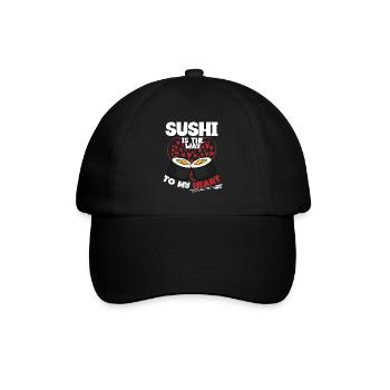 Sushi love On Valentine's Day - Baseball Cap - black/black - Front