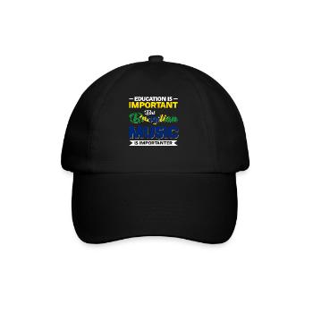 L’éducation est importante, mais la musique brésilienne l’est - Casquette classique - noir/noir - Devant