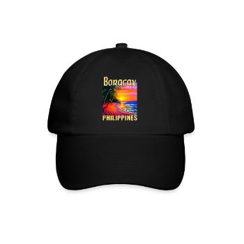 Boracay Philippines Coucher de soleil - Casquette classique - noir/noir - Devant