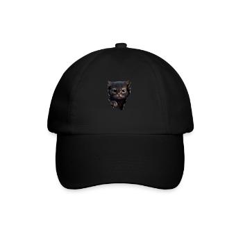 Chat mignon Chaton Craqué Chat Amants Chats Chats - Casquette classique - noir/noir - Devant