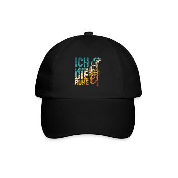Trompete Liebhaber Orchester Keine Ruhe Geschenk M - Baseballkappe - Schwarz/Schwarz - Vorne