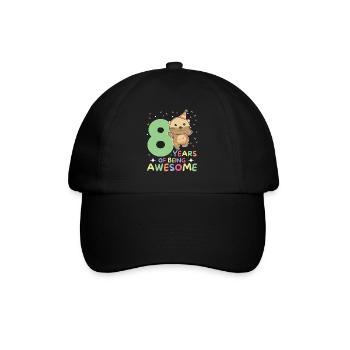 Loutre pour ses enfants de 8 ans - Casquette classique - noir/noir - Devant
