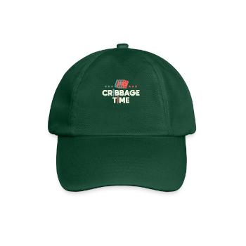 Cribbage Time Vintage Retro - Baseball Cap - bottle green - Front