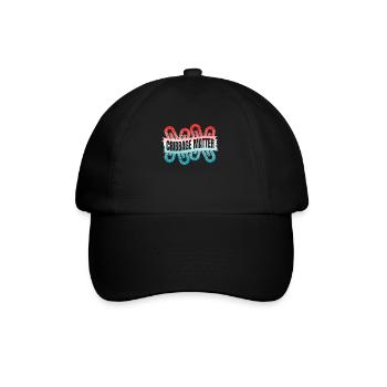 Cribbage Matter Shirt Geschenk - Baseballkappe - Schwarz/Schwarz - Vorne