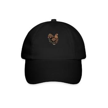 Brahma Chicken I Chicken Poultry Motif for - Baseball Cap - black/black - Front