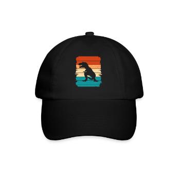 T-Rex - Baseball Cap - black/black - Front