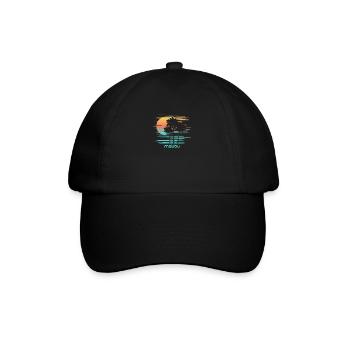 Malibu Californie Vacances Souvenir Élégantes - Casquette classique - noir/noir - Devant