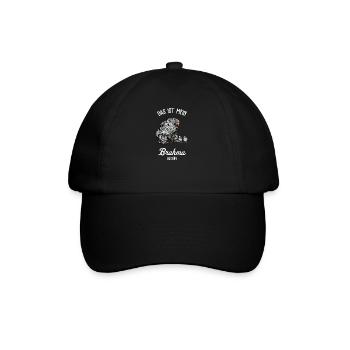 Brahma Hühner I Chicken Geflügel Motiv für - Baseballkappe - Schwarz/Schwarz - Vorne