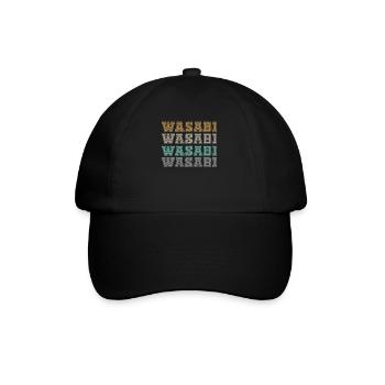 Lettrage Wasabi - Casquette classique - noir/noir - Devant