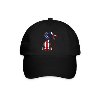 Ingénieur en robotique robotique américain - Casquette classique - noir/noir - Devant