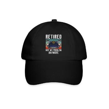 À la retraite, ce n’est plus mon problème policier - Casquette classique - noir/noir - Devant