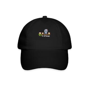 Be Different Dabbing Elephant - Baseball Cap - black/black - Front