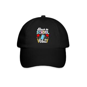 Back to School Vibes Back to School Back to School - Baseball Cap - black/black - Front