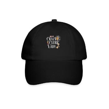 LARP Crazy Cleric Lady Funny Roleplaying Medieval - Baseball Cap - black/black - Front