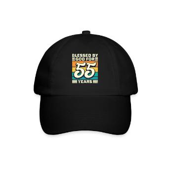 55 années de cadeaux d’anniversaire drôle de dicton - Casquette classique - noir/noir - Devant