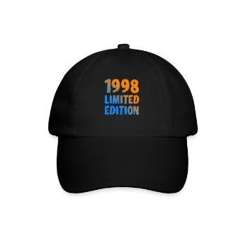 1998 édition limitée cadeau d’anniversaire femme mari - Casquette classique - noir/noir - Devant