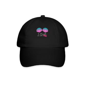 In December We Wear Pink Breast Cancer - Baseball Cap - black/black - Front