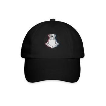 Yoga Bulldog Chiens Yoga - Casquette classique - noir/noir - Devant