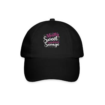 Surtout douce parfois sauvage Autonomisation des femmes - Casquette classique - noir/noir - Devant