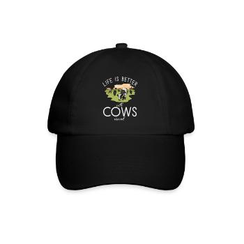 Cow Gift Cow Lover Farmer Gift - Casquette classique - noir/noir - Devant