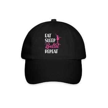 Ballet Dancer Dance Girl Ballerina - Baseballkappe - Schwarz/Schwarz - Vorne
