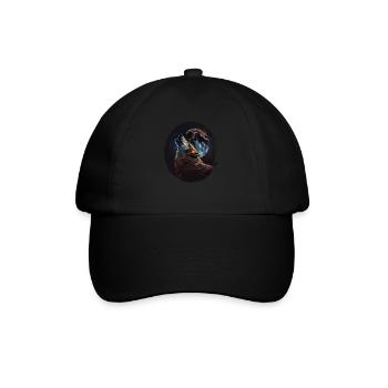 Wölfe Silhouette Naturschutz Tierschutz Wolf - Baseballkappe - Schwarz/Schwarz - Vorne