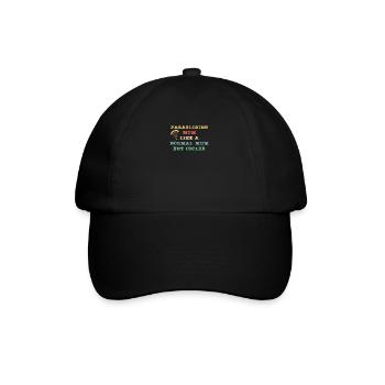 Paragliding Mum - like a normal Mum but cooler - Baseball Cap - black/black - Front