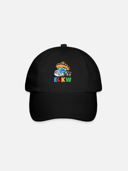 El KW Wortspiel Lustige Sprüche LKW Mexiko - Baseballkappe - Schwarz/Schwarz