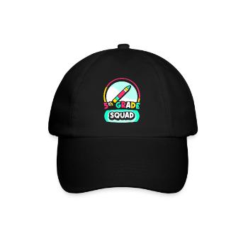 5th Grade Team Fifth Year School - Baseball Cap - black/black - Front