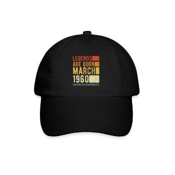 Anniversaire Mars 1960 - Casquette classique - noir/noir - Devant