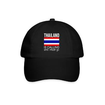 Thailand Spruch - Baseballkappe - Schwarz/Schwarz - Vorne