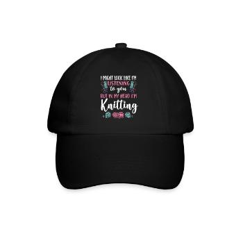 Tricoter à quoi je pourrais ressembler - Casquette classique - noir/noir - Devant
