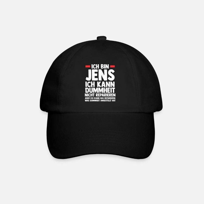 Jens - Baseballkappe - Schwarz/Schwarz
