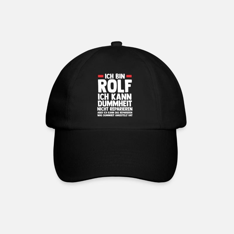 Rolf - Baseballkappe - Schwarz/Schwarz