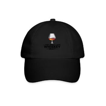Whiskey trinken Whiskey trinken Whiskey Geschenk - Baseballkappe - Schwarz/Schwarz - Vorne