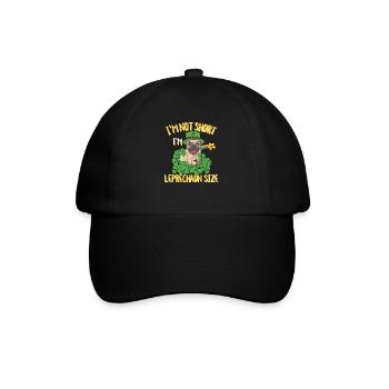 I'm Not Short I'm Leprechaun Size Patrick's Pug - Baseball Cap - black/black - Front
