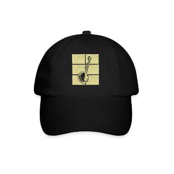 Banjo Banjo joueur Banjoïste - Casquette classique - noir/noir - Devant