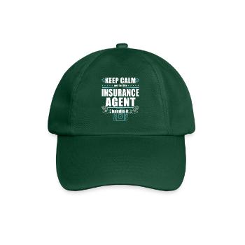 Funny Insurance Sales Representative - Baseball Cap - bottle green - Front