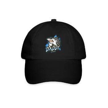 Papa Haifisch - Baseballkappe - Schwarz/Schwarz - Vorne