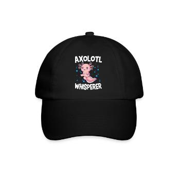 Axolotl Whisperer Mexican Salamander Axolotl - Baseball Cap - black/black - Front