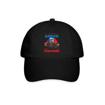 Fan De Tracteurs Enfants Cadeau - Casquette classique - noir/noir - Devant