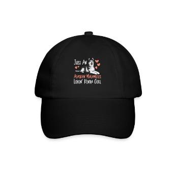 Chien Malamute d’Alaska - Casquette classique - noir/noir - Devant