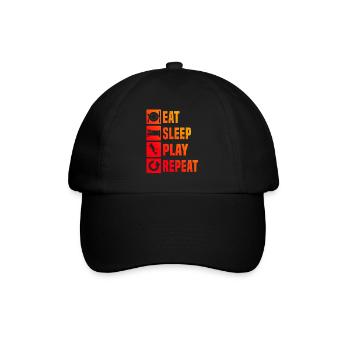 Salibandy Hockey Unihockeyspielen Floorball - Baseballkappe - Schwarz/Schwarz - Vorne