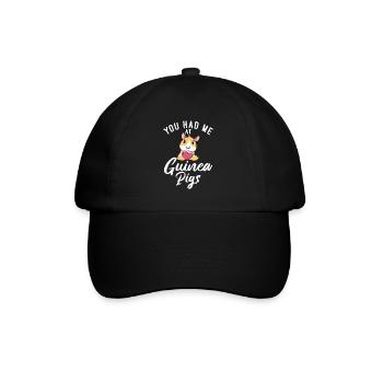 Cadeau de cochon d’Inde mignon - Casquette classique - noir/noir - Devant