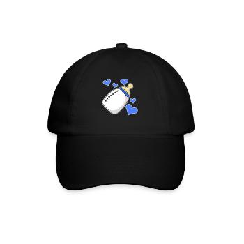 Boy Pregnant Birth Son - Baseball Cap - black/black - Front