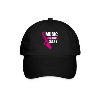 Saxophone Saxy Music Jazz Saxophones - Casquette classique - noir/noir - Devant