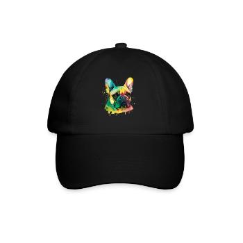 Français Bulldog pour les amoureux des chiens - Casquette classique - noir/noir - Devant
