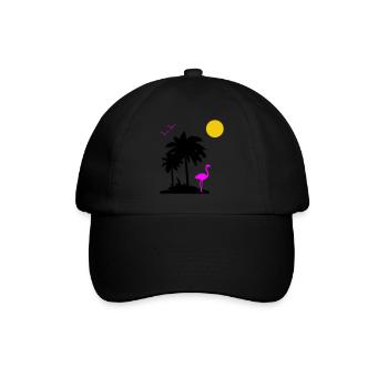 Palm Paradise - Baseball Cap - black/black - Front