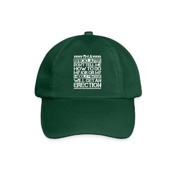 Maître Maçonnerie Maçonnerie Maçon Maçon - Casquette classique - vert bouteille - Devant